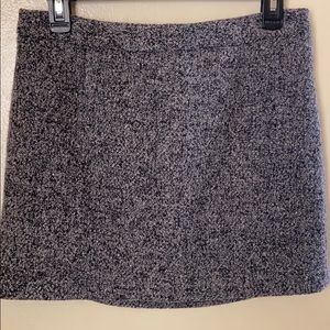 GAP Wool Blend Charcoal Mini Skirt